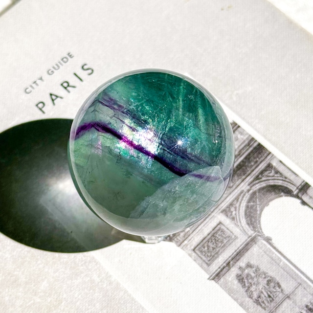Gem Green Fluorite 4 ✧ ジェムグリーンフローライト (虹入り)