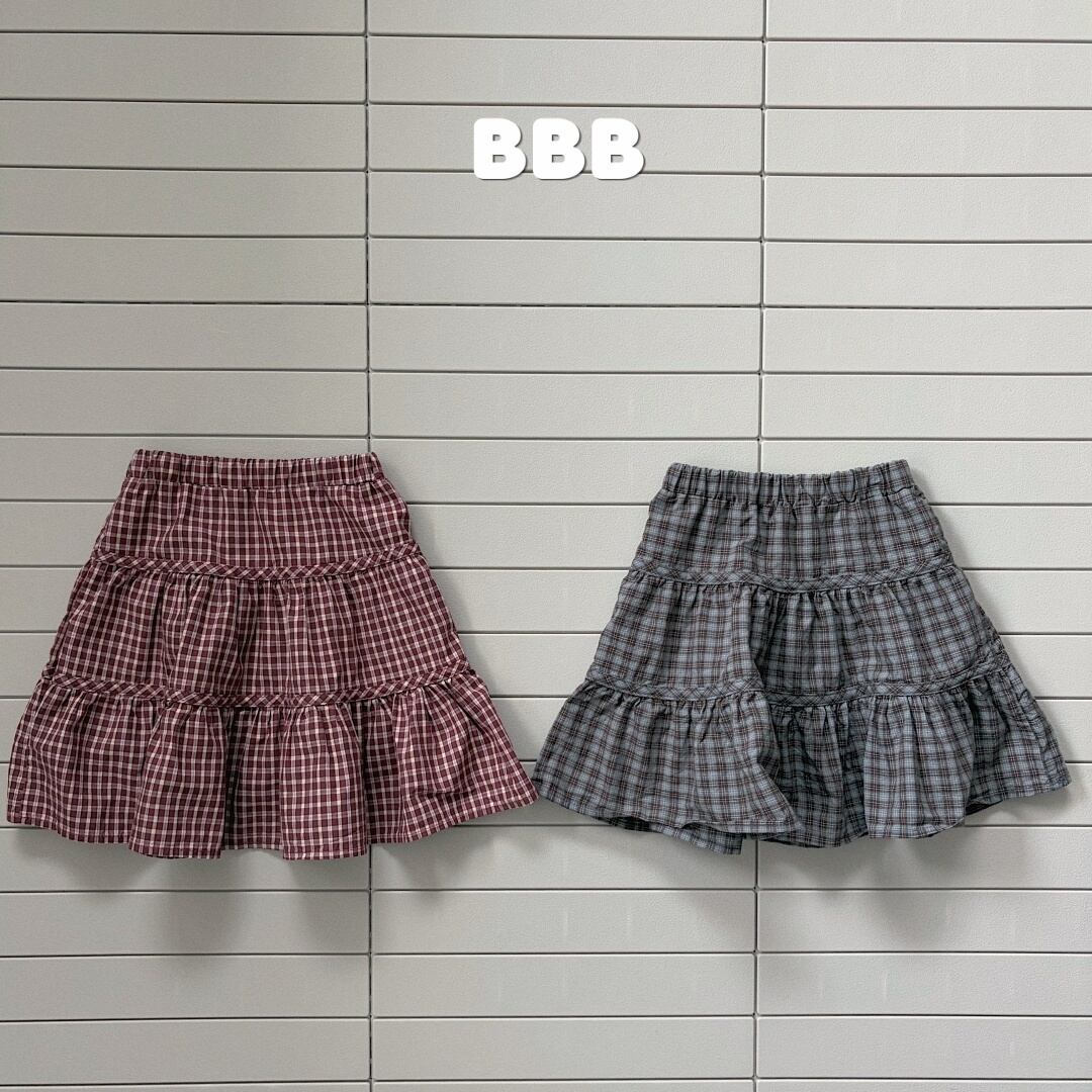 plaid skirt【bellabanbina】※10月中旬発送予定