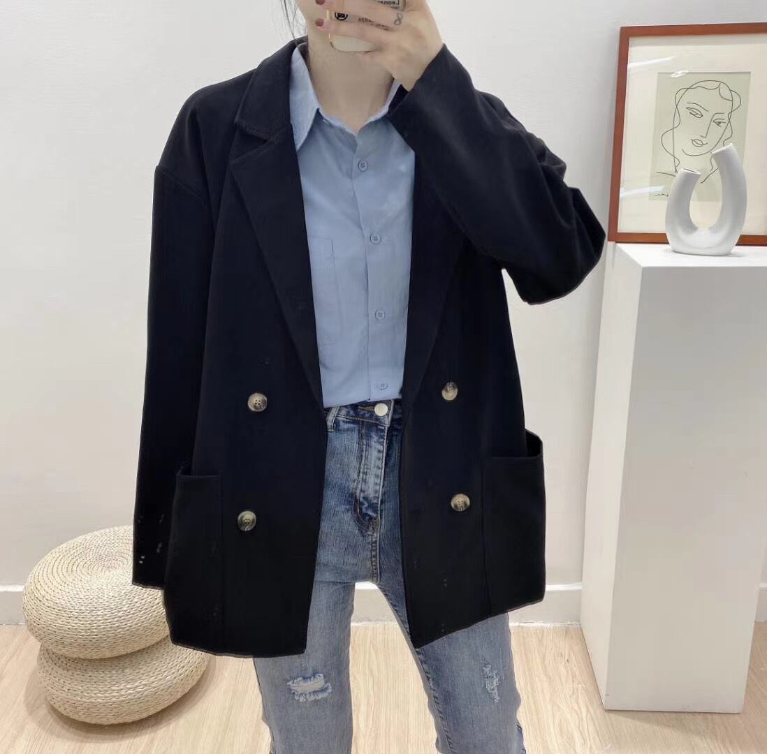 ノッチドラペルカラージャケット