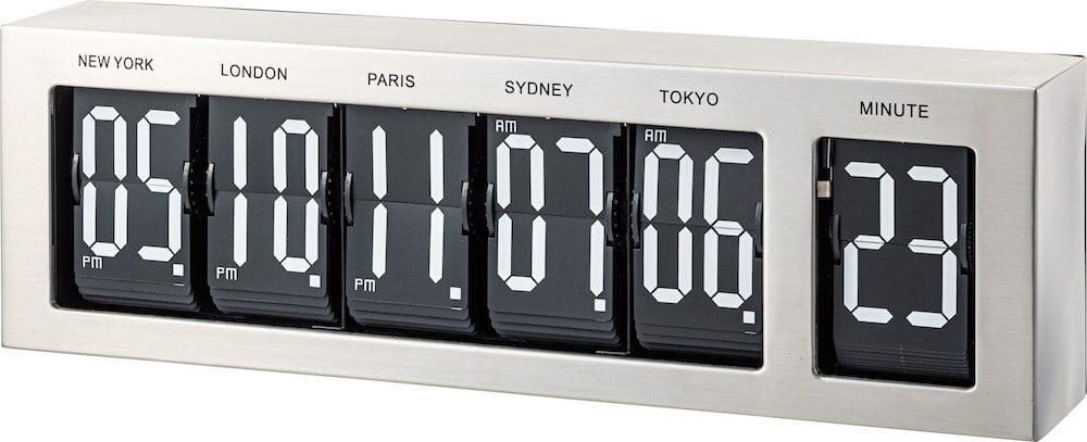 COPAL コパル QG-872 大型 パタパタ時計 置時計 壁かけ時計