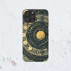 受注生産 iPhoneケース 金色月相のクラシック星図｜天体図 STAR005C