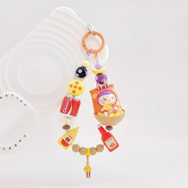 POP MART公式 labubu ラブブ キーホルダー スマホストラップ バッグチャーム 水筒・カップ掛け 車内装飾 人気
