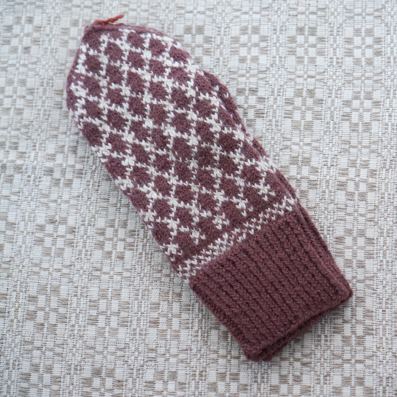 ラトビアの手編みのミトン　7
