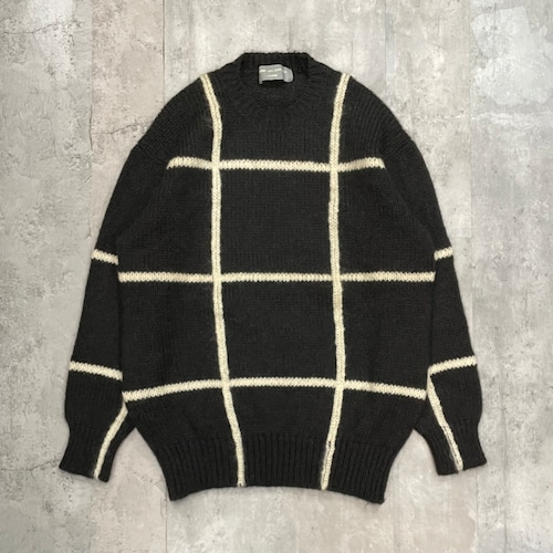 COMME DES GARCONS HOMME 90s CHECK WOOL KNIT