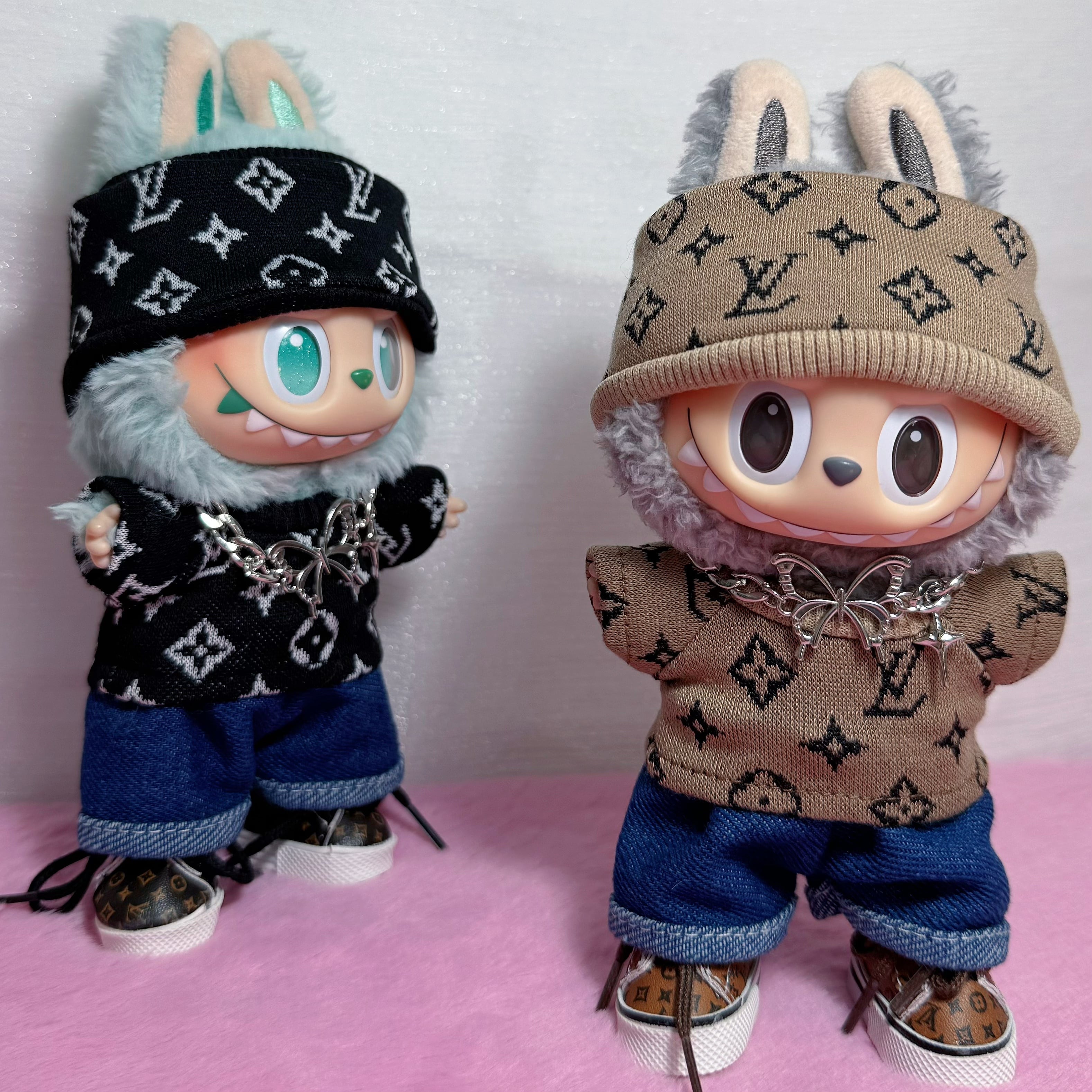 人気の5点セット】ラブブ ドール服 1～3世代対応 帽子・衣装・小物まで