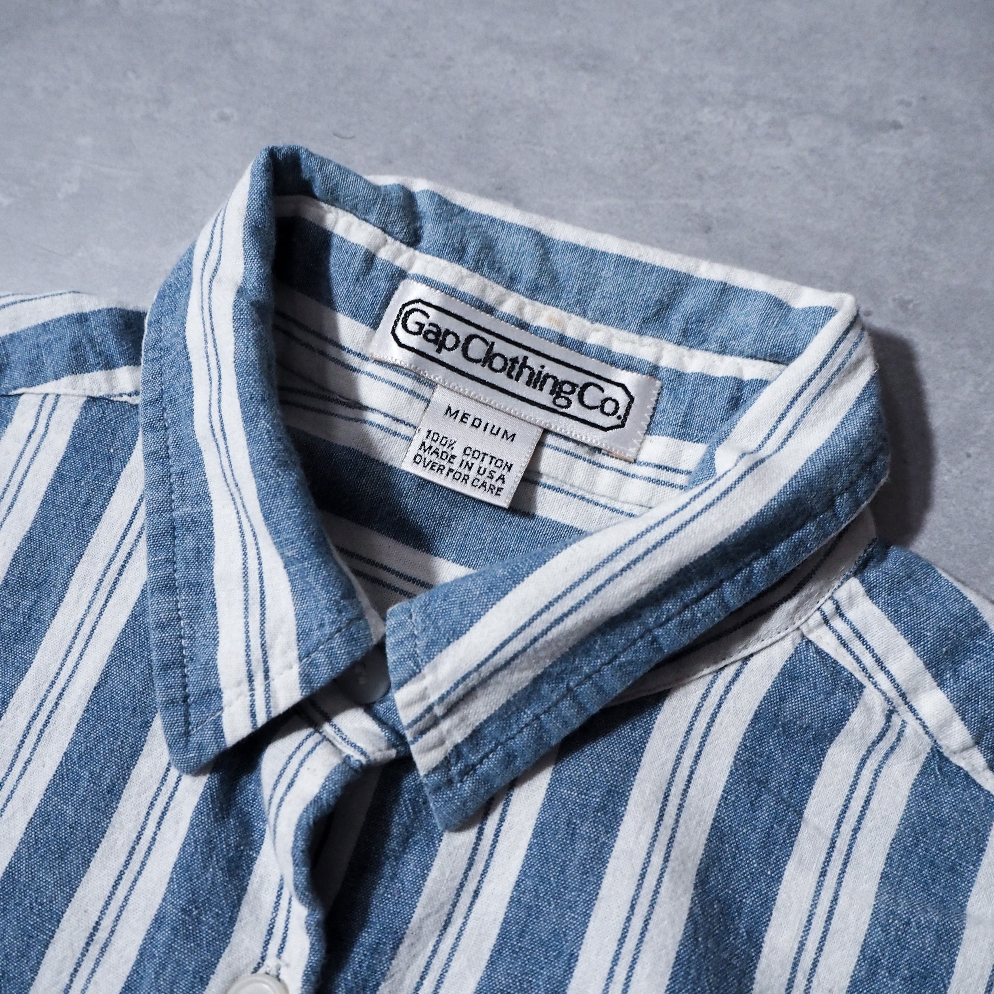 80s “old GAP” stripe shirt made in USA 80年代 オールドギャップ