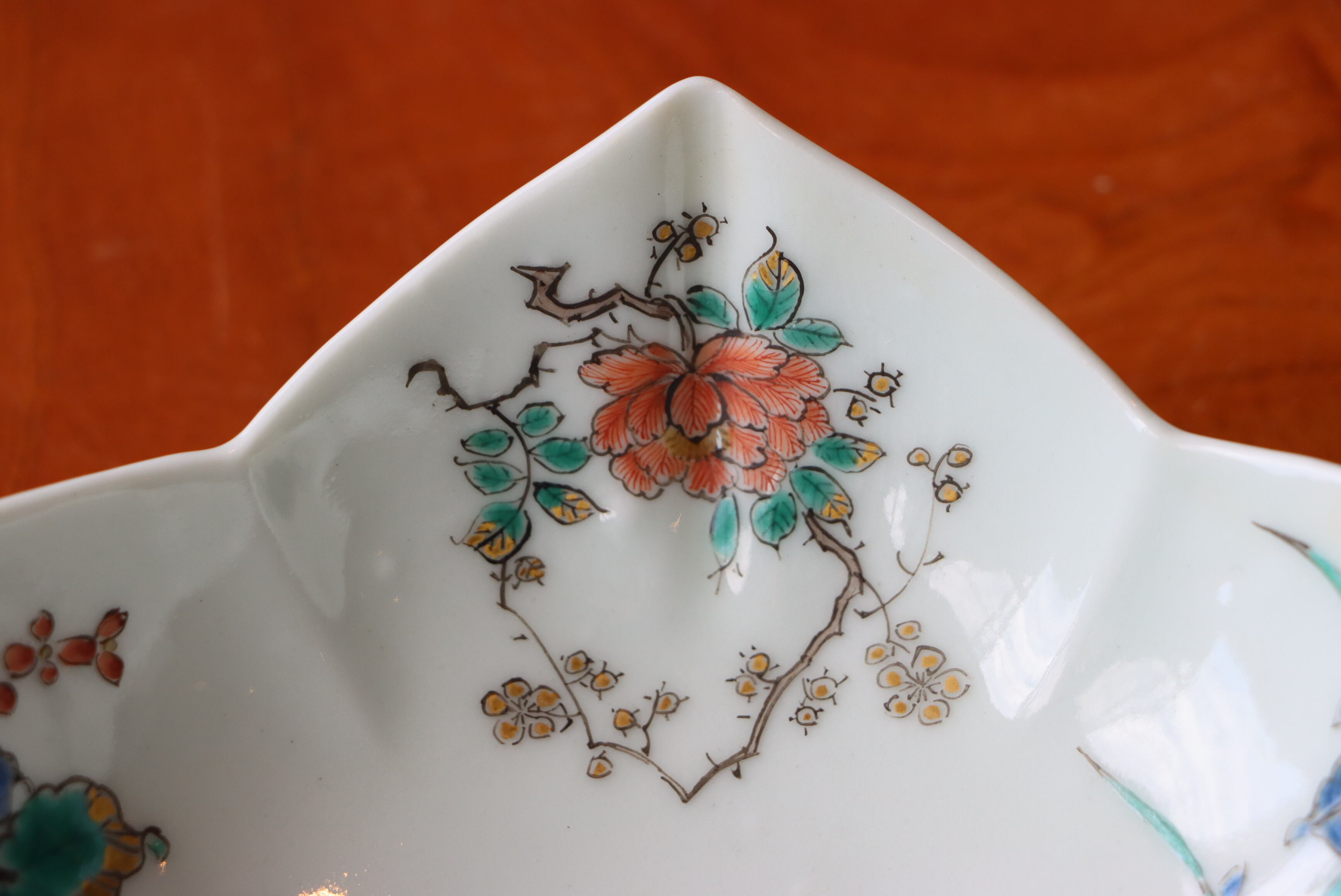 向付 九谷焼 壽楽窯 色絵 花文 花形 | Pay ID