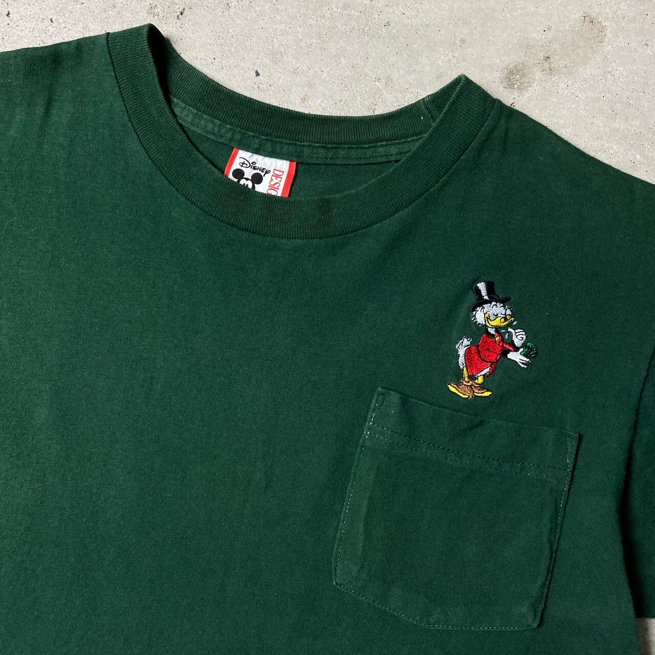 90年代 USA製 DISNEY ディズニー スクルージ・マクダック 刺繍