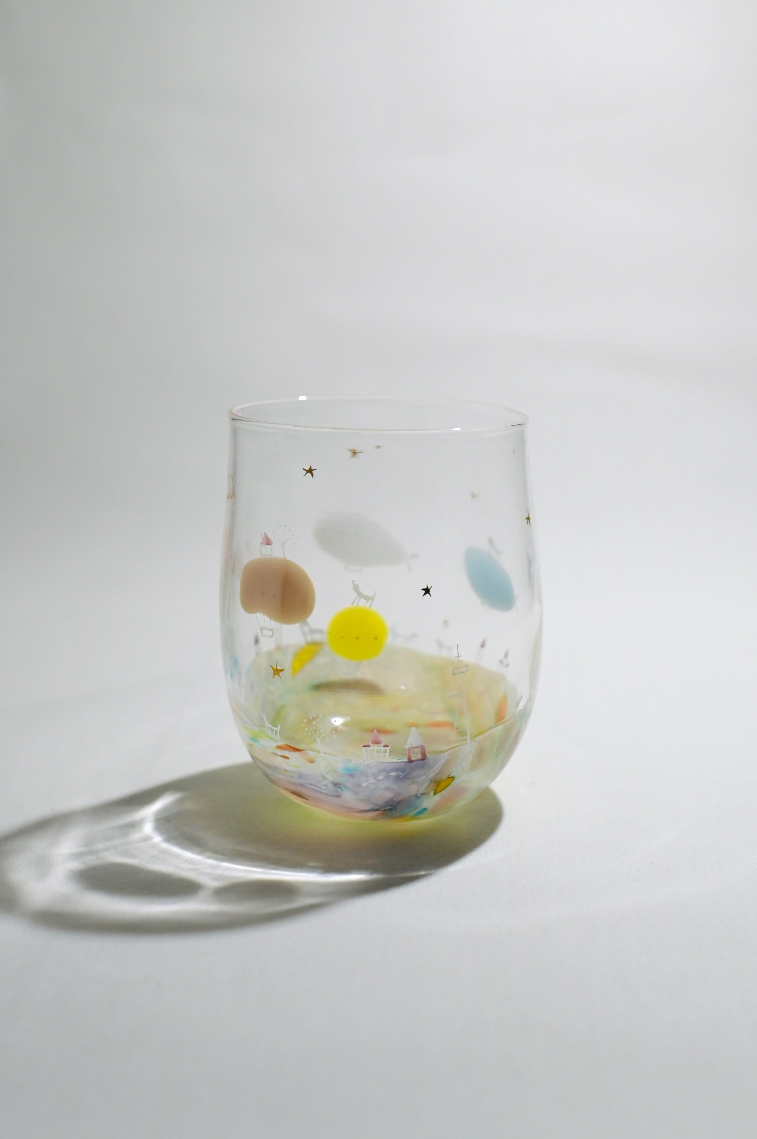 鈴木知子　horaizon　グラス　2個　吹きガラス作家　ガラス工芸 suzukitomoko glassstudio