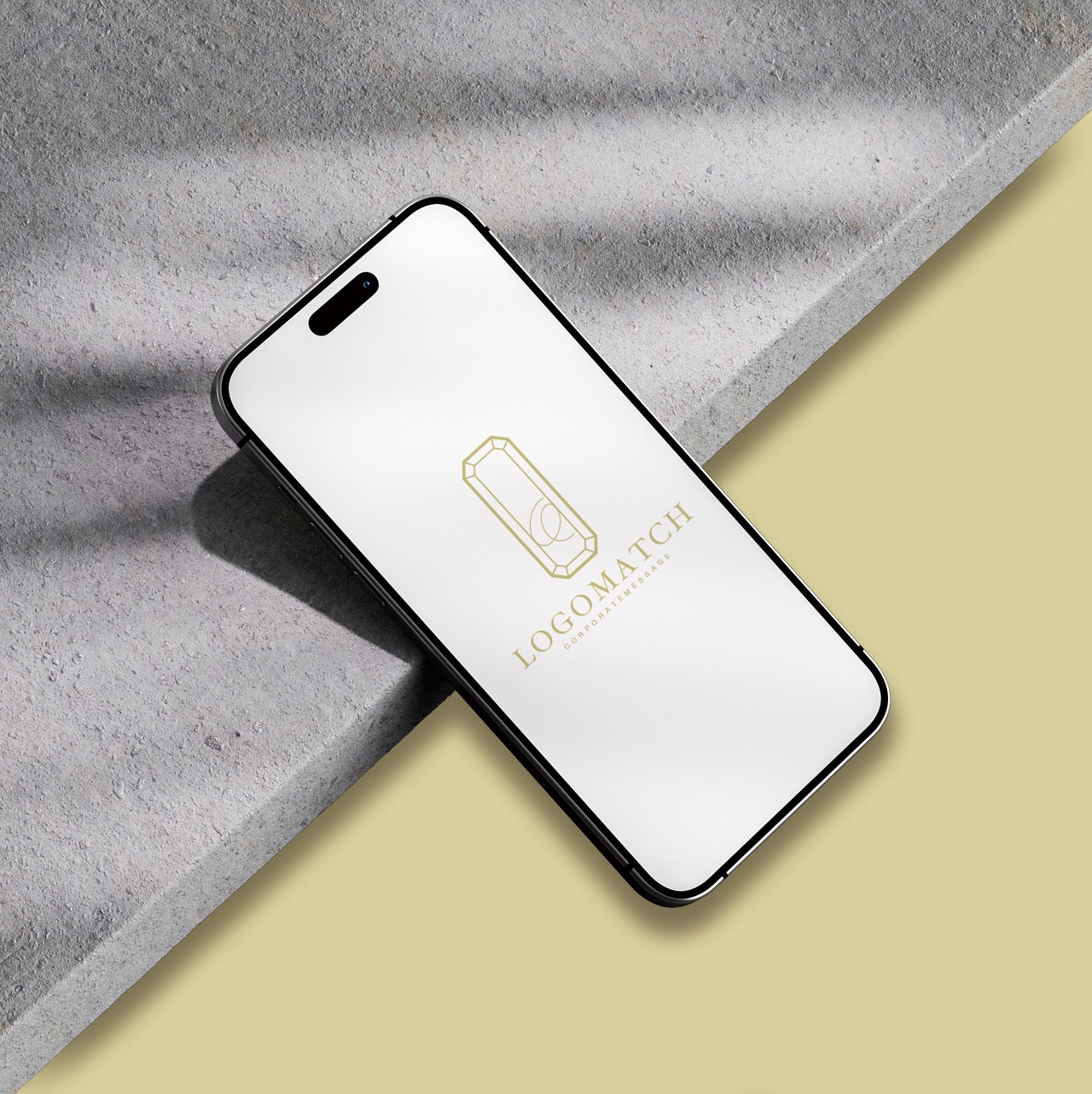 ラグジュアリーな宝石のロゴ