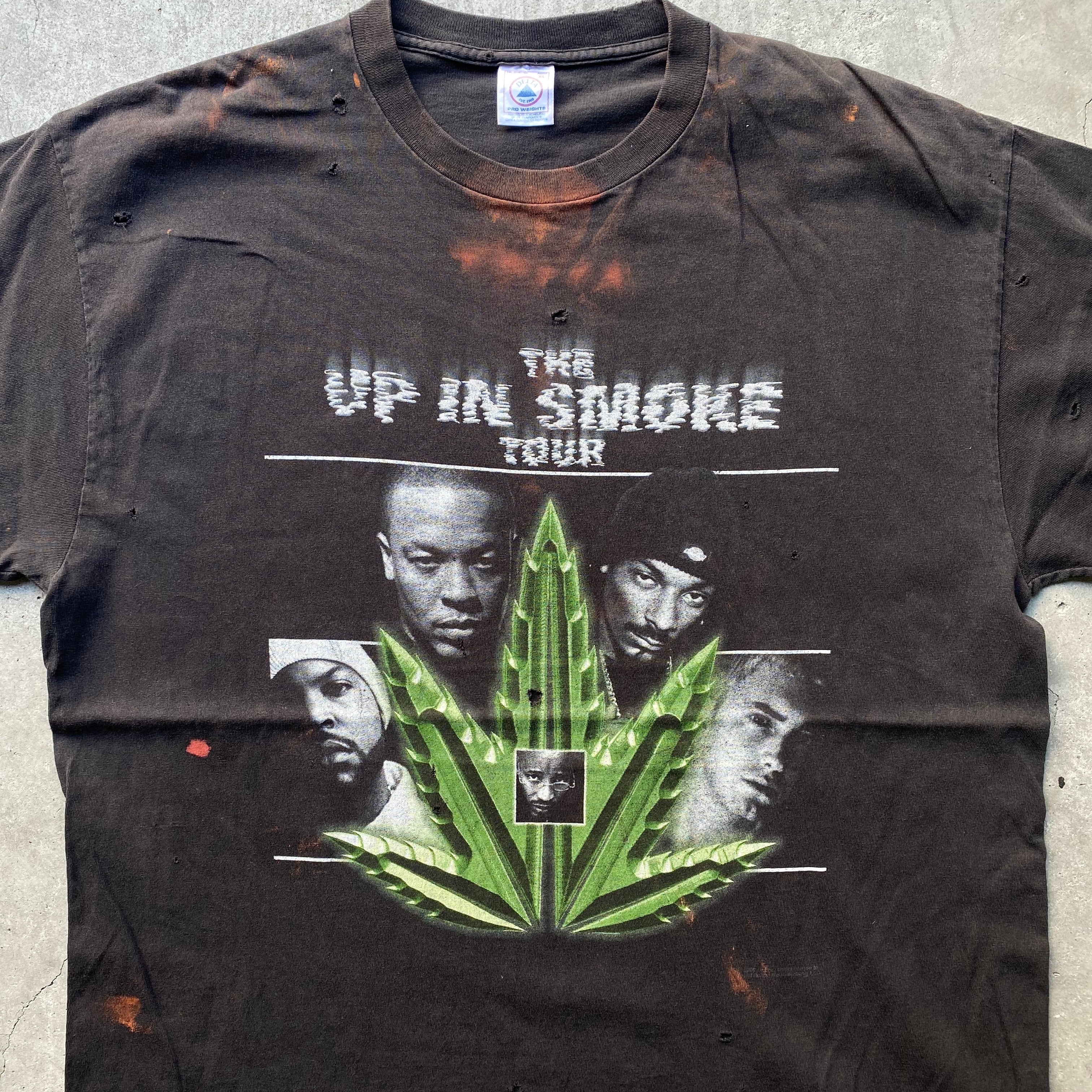 VINTAGE ヴィンテージ 00S THE UP IN SMOKE TOUR T-shirt ヴィンテージ ザ アップ イン スモーク ツアー 両面プリント 半袖Tシャツ ホワイト