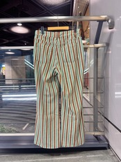 mashi ストライプワイドパンツ