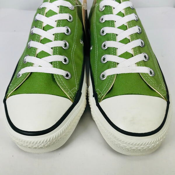 90's CONVERSE コンバース ALL STAR LOW オールスターロー キャンバススニーカー BAMBOO GREEN バンブーグリーン  デッドストック NOS US8 USA製 希少 ヴィンテージ | agito vintage powered by BASE