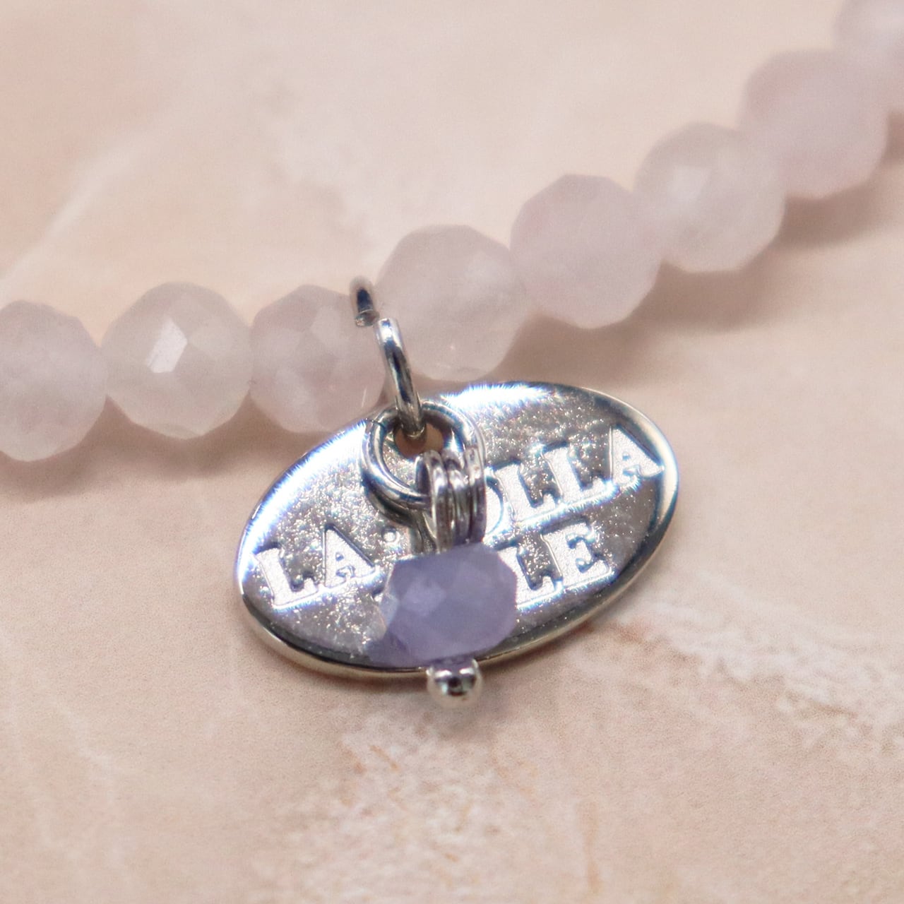 Flames of Crimson】人工ルビー×プレスシェル×ローズクォーツ