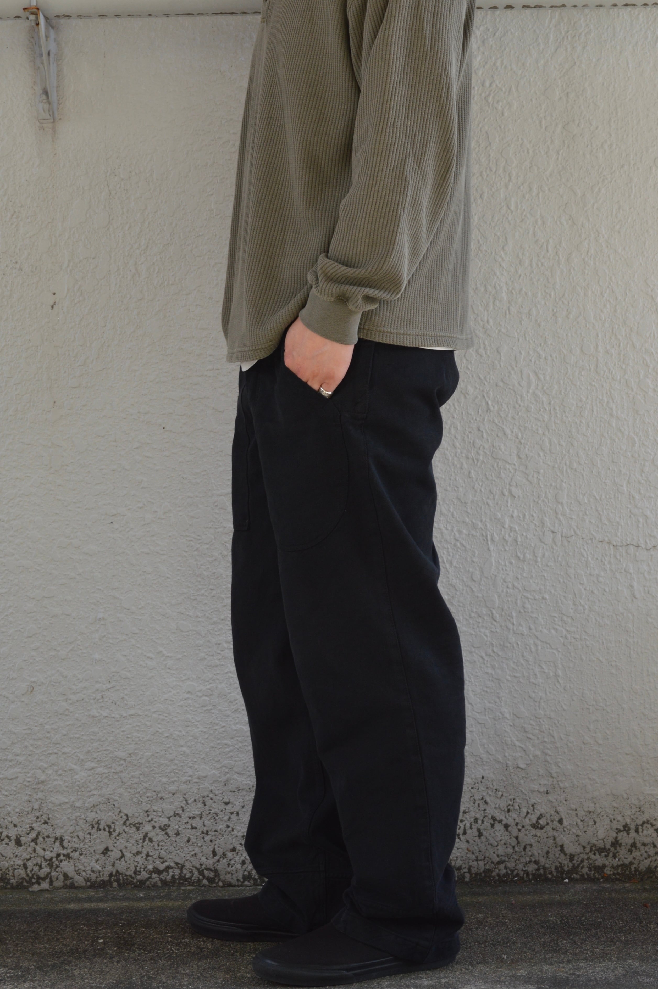 swiss army 80s denim trousers black dyed スイス軍 デニムトラウザー