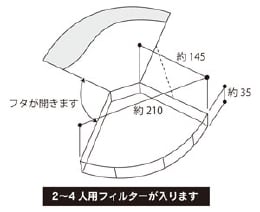 フローラル（ステンドグラスのコーヒーフィルターケース） 02080001