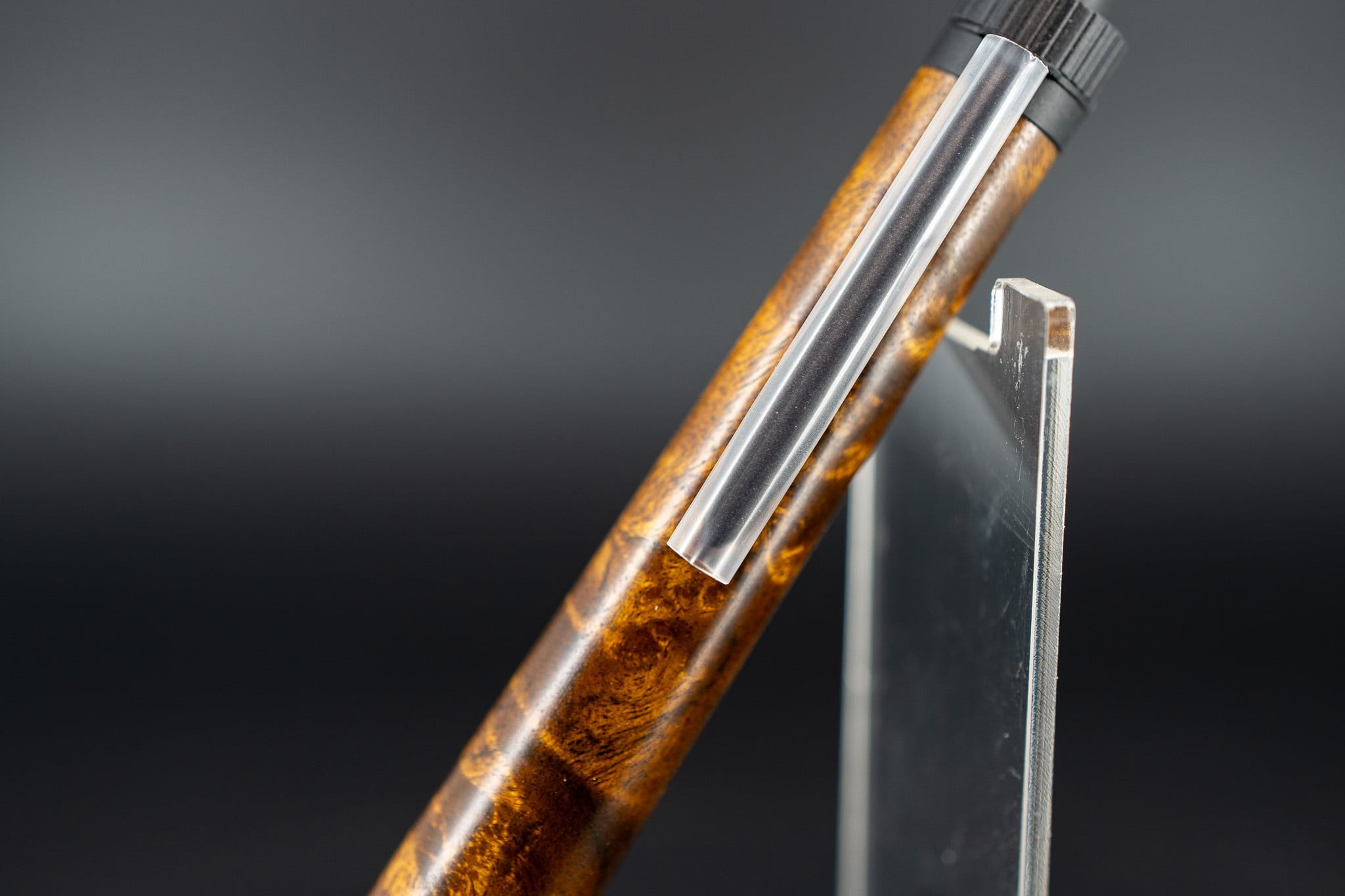 ※【 緻密な黄金の杢 】 マーブルウッド 拭き漆 Black MP