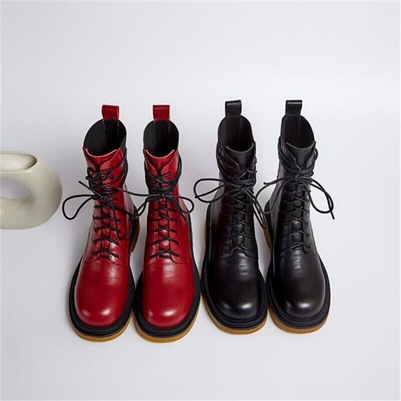 【新作】【送料無料】 厚底レディースクロスストラップハイヒールブーツワインレッドブラックハイヒールブーツ秋冬レディースファッションブーツの増加 靴 シューズ オータム 秋物 ウィンター 冬物 10b345387225803