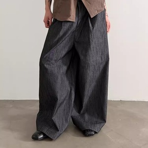 Old-Money Vintage Cotton-Linen Wide-Leg Pants | Unisex Relaxed Casual (FD086)