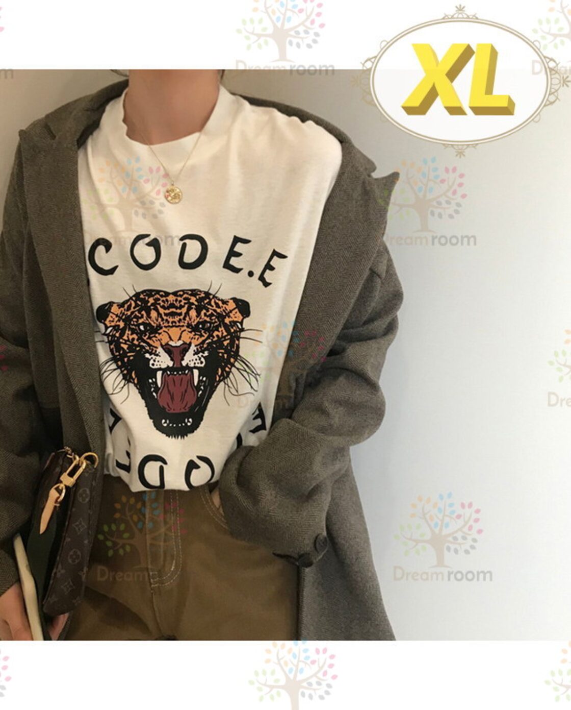 コットンシャツ 大きいサイズ 虎刺繍 tシャツ tシャツ 刺繍 虎 袖の長さ長袖 の通販