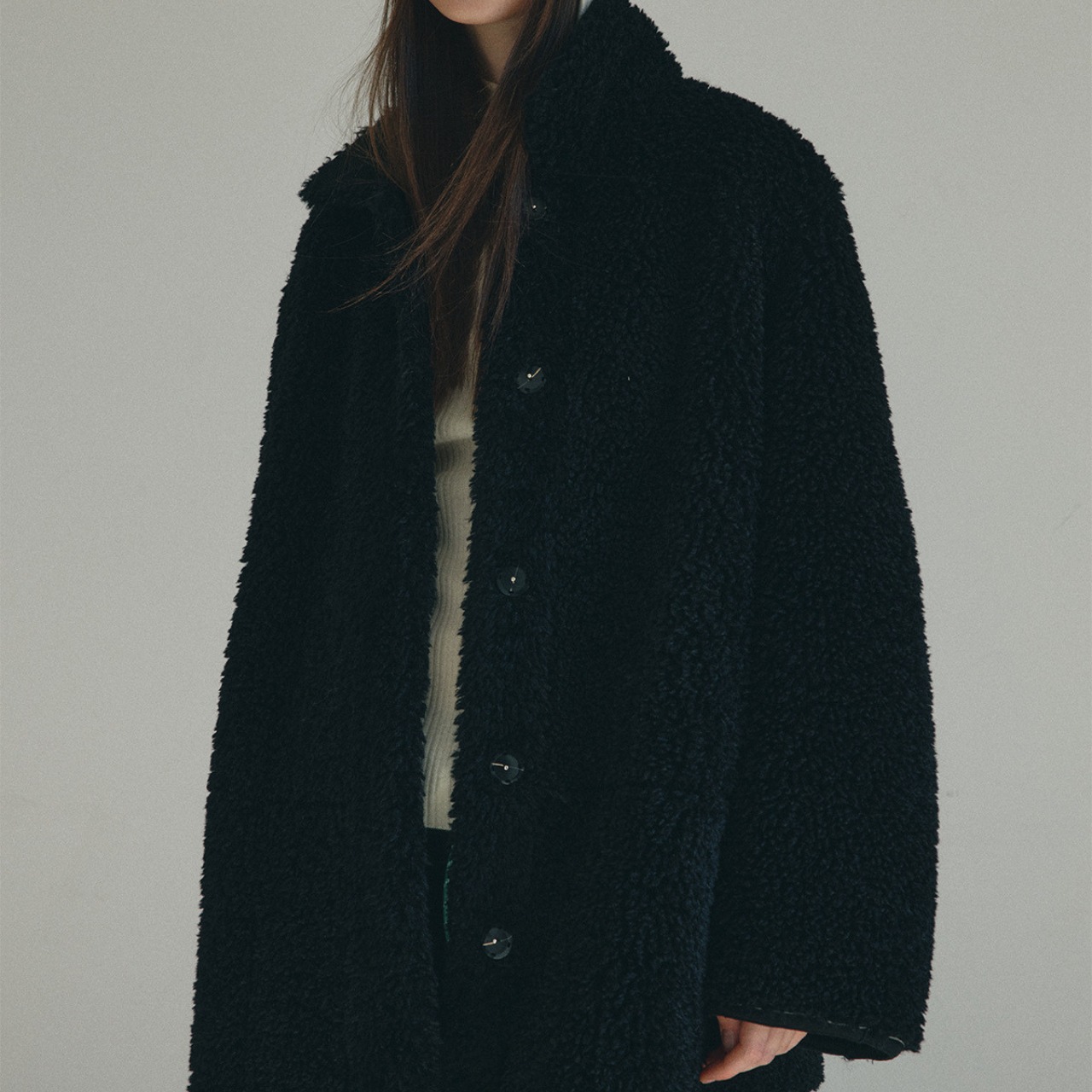 Oversized boa Jacket T4131