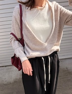 【新作5%OFF・3日間】Wool&Cashmere Layered Knit_3colors