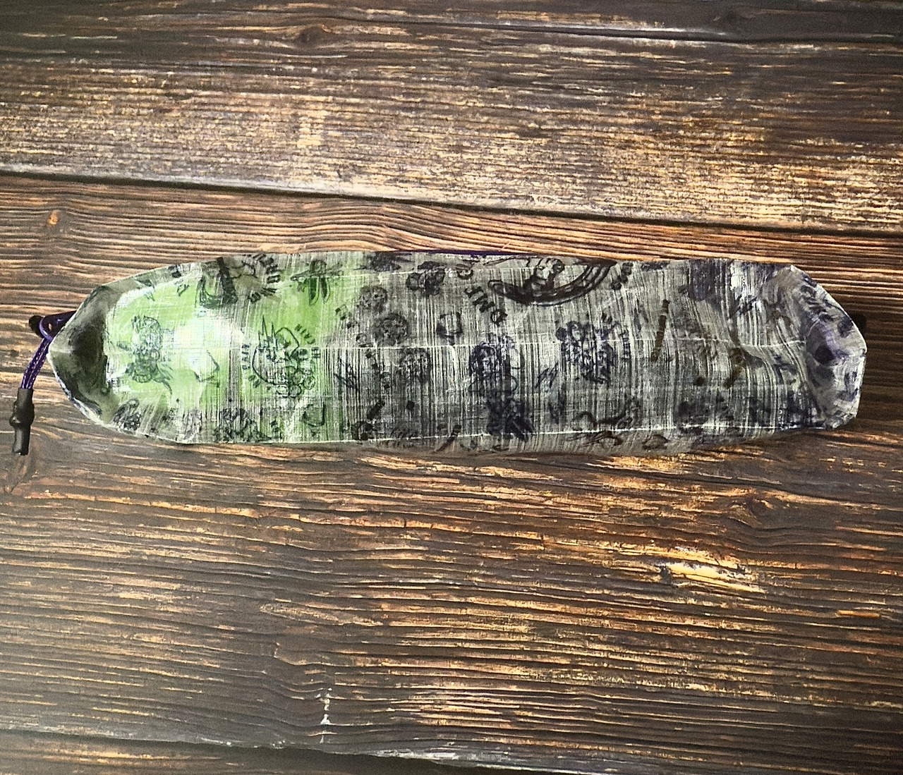 DCF 総柄スクエアポーチ スモール ／ ダイニーマ生地