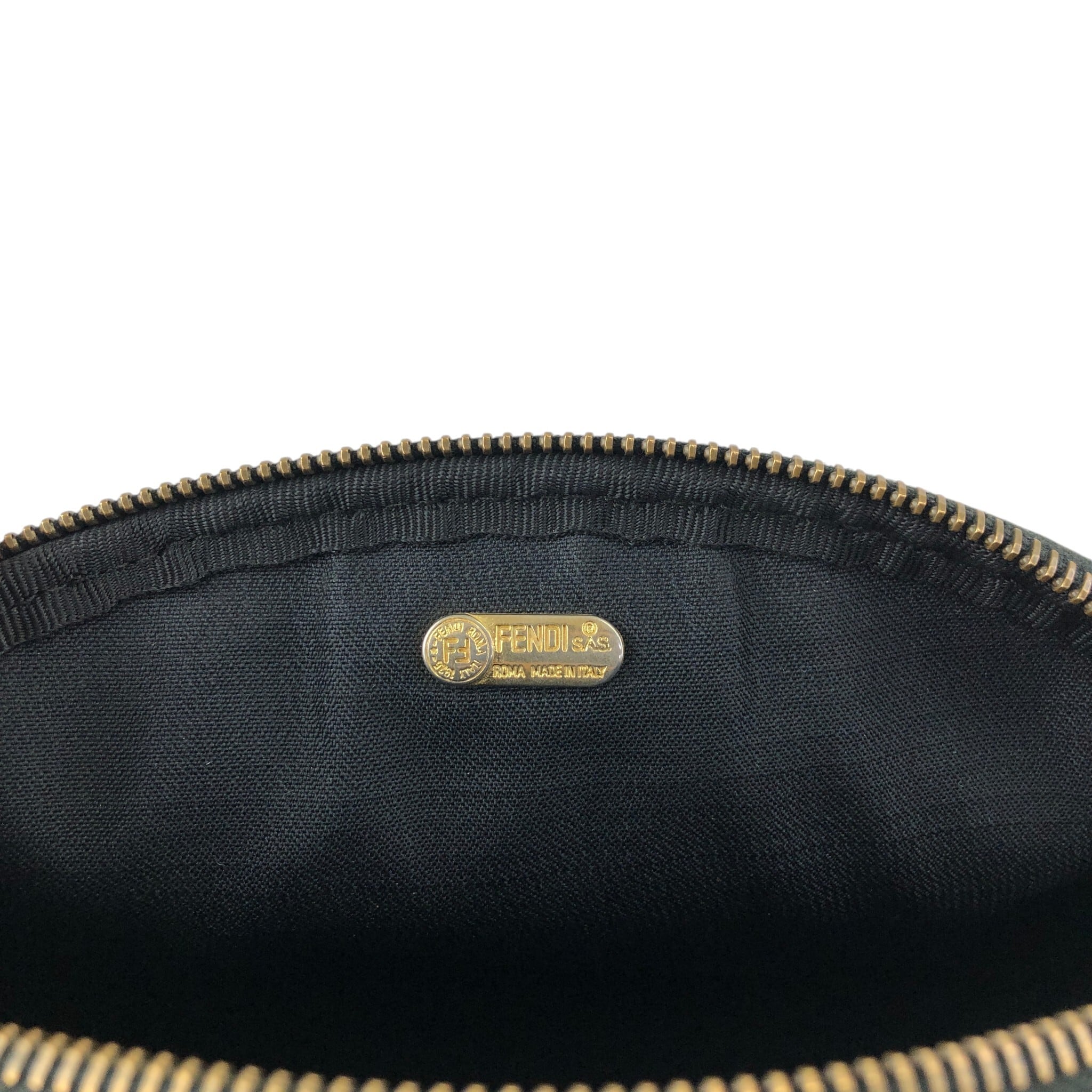 Fendi FFロゴ バッグ ブラウン FENDI フェンディ ぺカン ショルダーバッグ ブラウン FFロゴ PVC