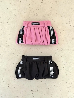 S/即納【MININUT】MININUT LOGO BAND TRACK BALLOON SKIRT (4Color)