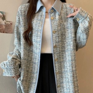 ツイードゴールドボタンシャツ 21926