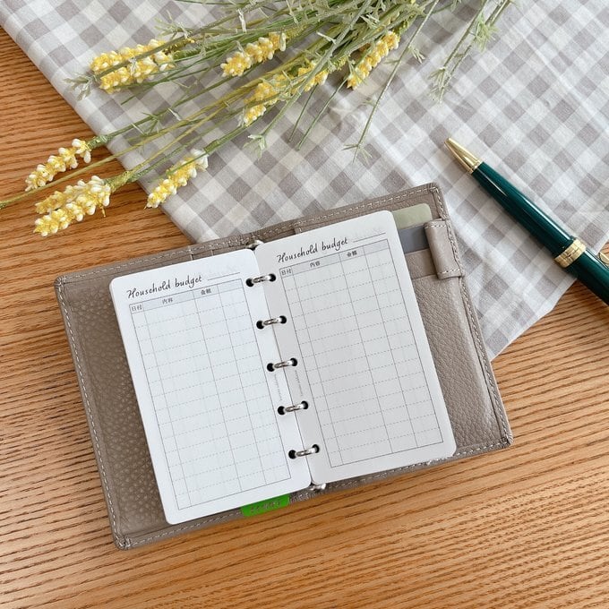 マイクロ5サイズ/家計簿収支リフィル