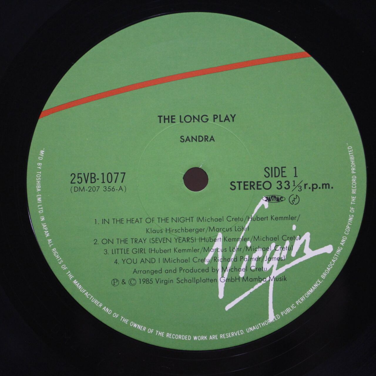 Sandra / The Long Play [25VB-1077, DM-207 356] - 画像3