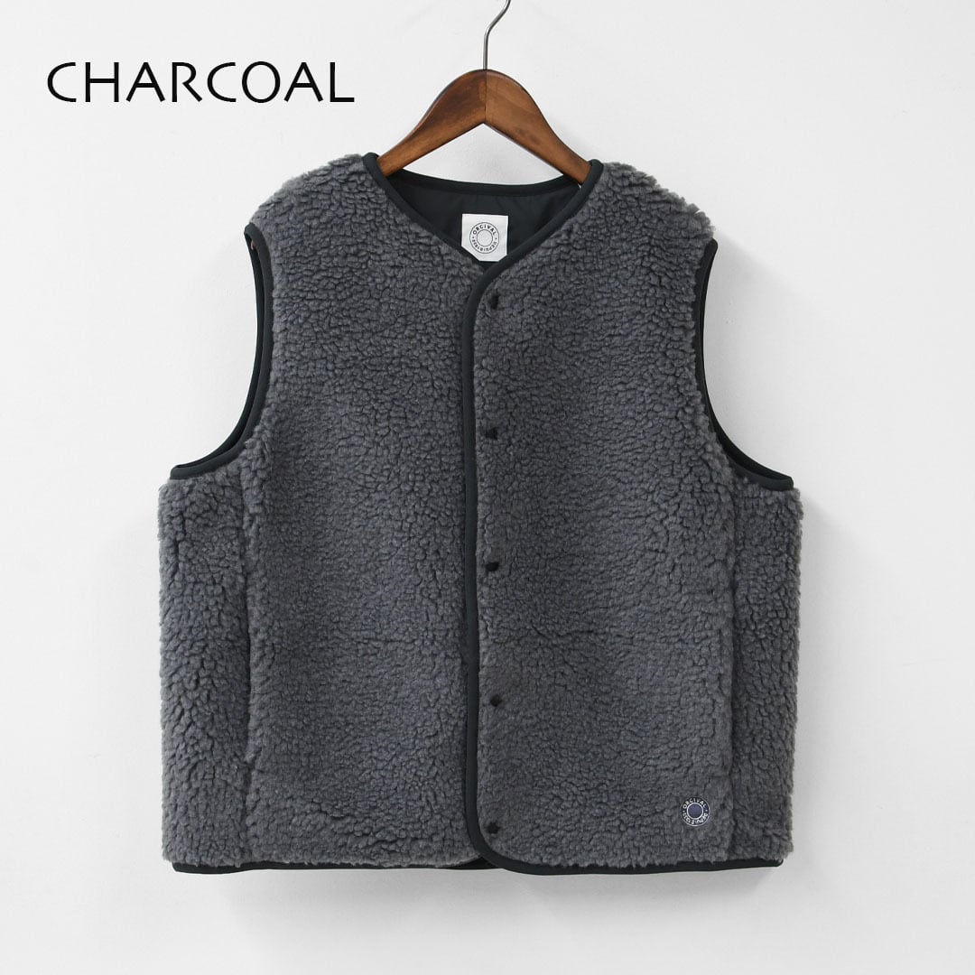 ORCIVAL [オーチバル・オーシバル] Boa Fleece Collarless Vest [OR