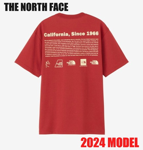 ノースフェイス 半袖 Tシャツ メンズ THE NORTH FACE ショートスリーブ ヒストリカル ロゴ ティー NT32407 アイアンレッド 2024年モデル