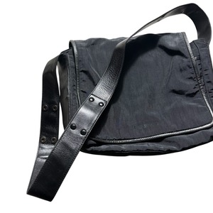 LOEWE black nylon shoulder bag