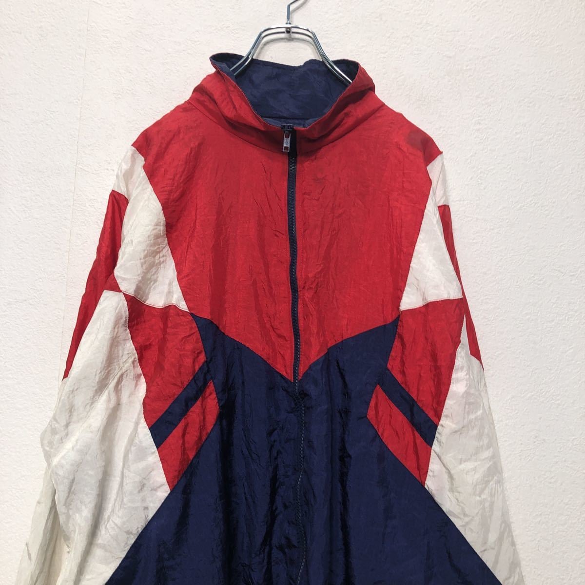 LAVON SPORTS WEAR 配色ナイロンジャケット レトロデザイン L