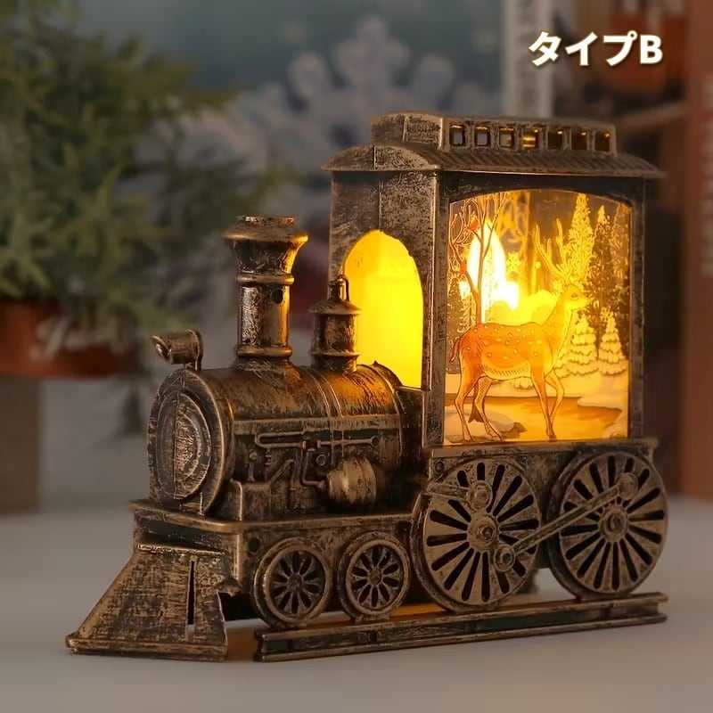 列車 ライトアップ クリスマス雑貨 置物 オブジェ おしゃれ 綺麗