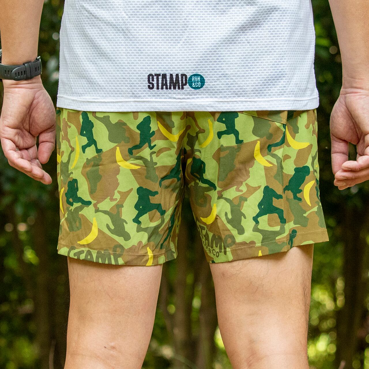 STAMP 3 POCKET SHORTS (BANANA RUNNER CAMO) | STAMP Run&Co