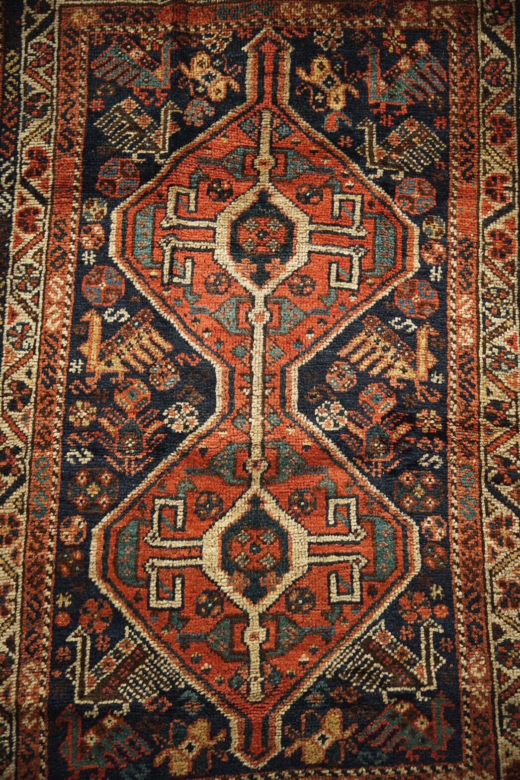 620 -Semi Antique Qashqai rug