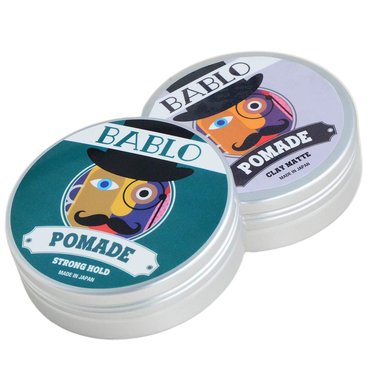 バブロ ポマード(BABLO POMADE) ストロング ホールド ＆クレイマット 2点セット メンズ 整髪料 水性 ヘアグリース | BABLO  POMADE（バブロ ポマード）