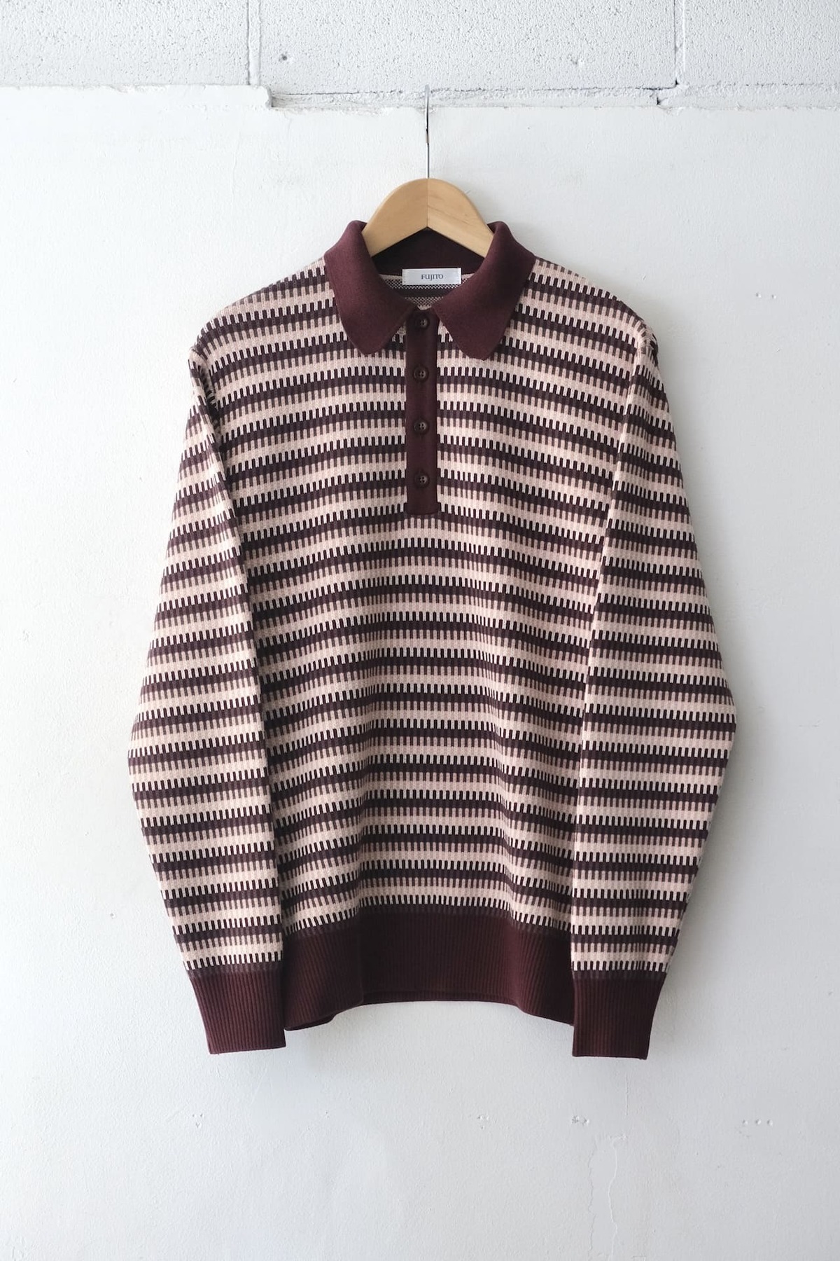 FUJITO Knit Polo Sweater