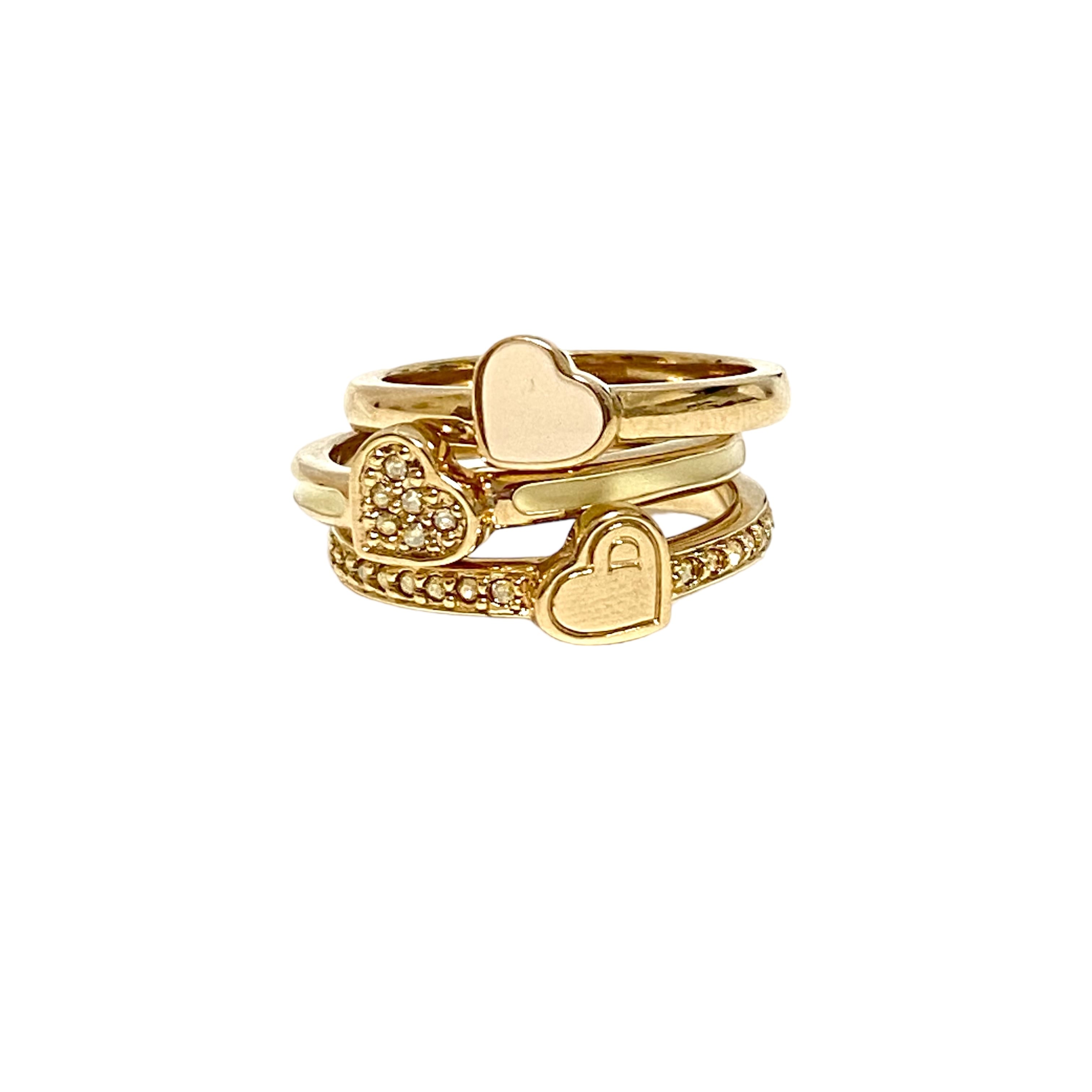Christian Dior ディオール リング 指輪 ロゴ ハート セット-