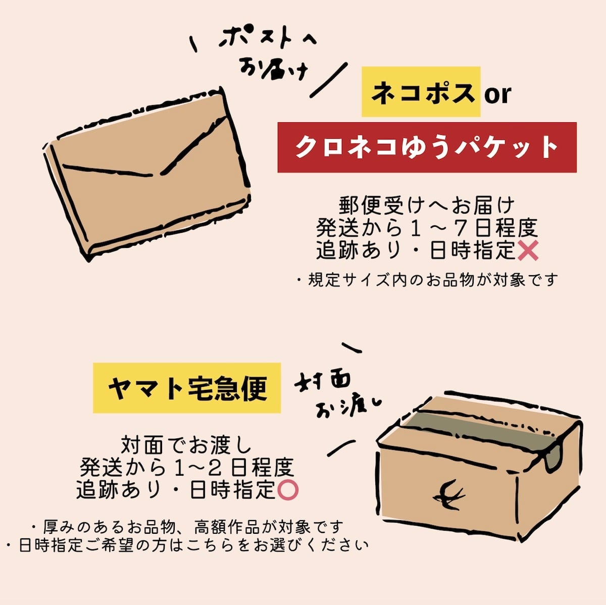 ◎配送方法・配送料について | andanteのオンラインショップ