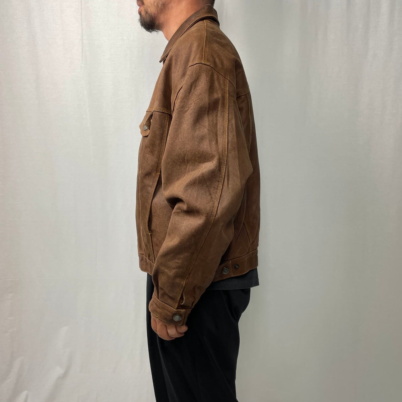 ヴィンテージ EXPRESSO フランス製 ユーロ スエードレザー トラッカー 