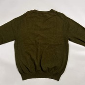 カシミヤ100% David Hicks デービッドヒックス Vネック ニット セーター M /オリーブ系 メンズ