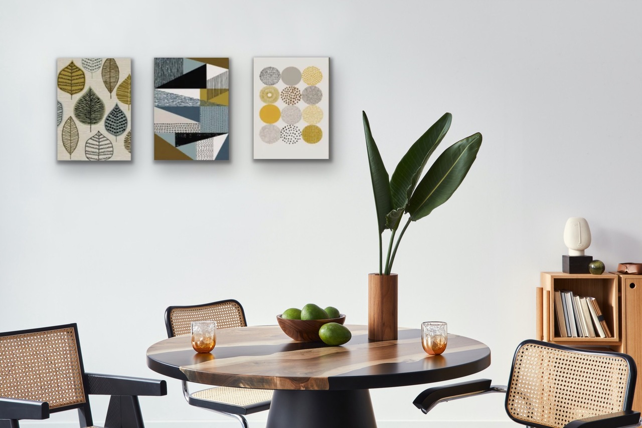 絵画/アートパネル/インテリア/モダン/北欧/おしゃれ アートパネル 3枚セット