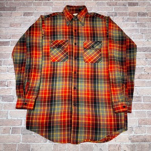 1970s BIG MIKE FLANNEL CHECK SHIRT