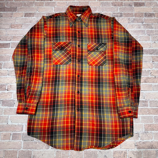 1970s BIG MIKE FLANNEL CHECK SHIRT