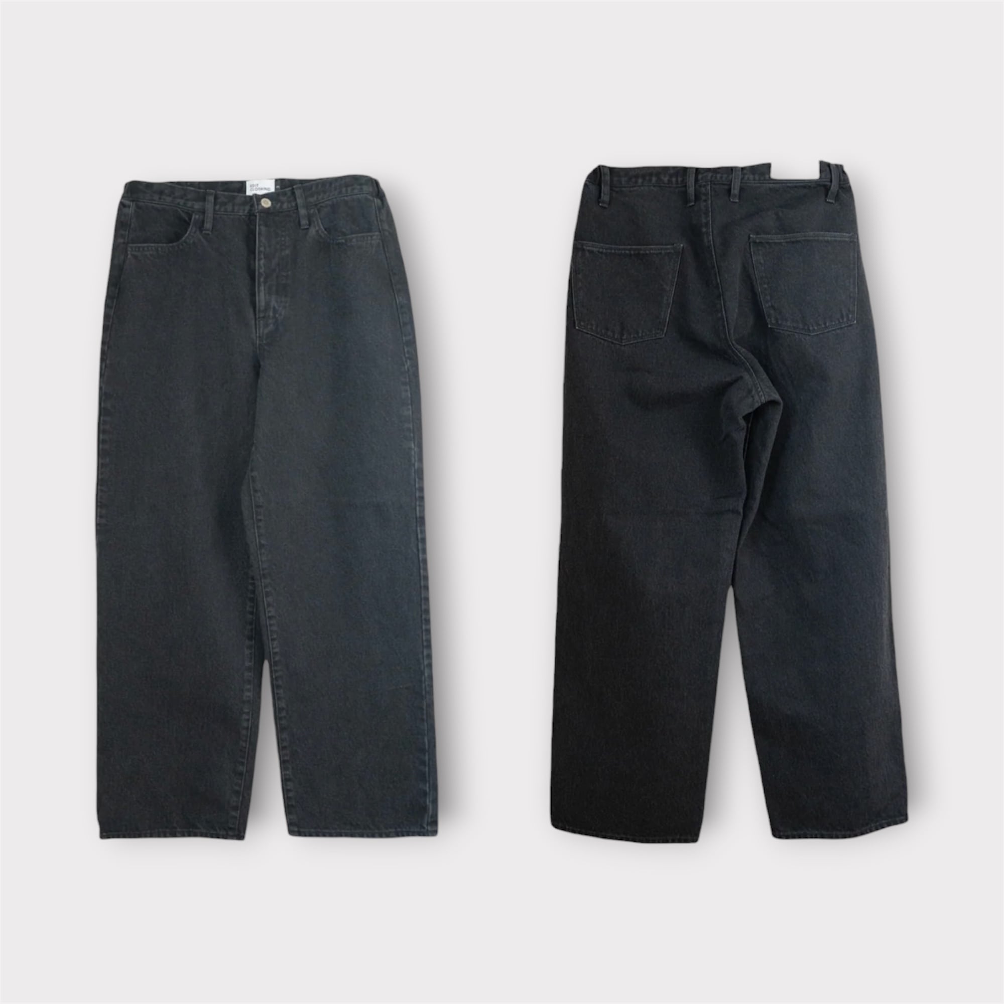 EDITCLOTHING ラフデニム　サイズ2 ブラック再販 】edit clothing ROUGH DENIM (ラフデニム) | SLOW
