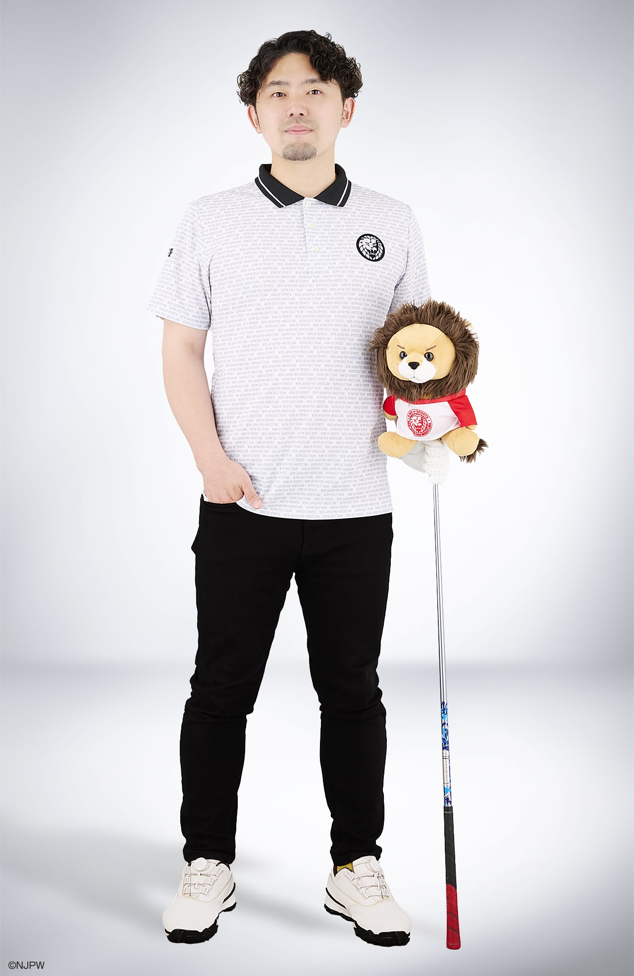 完売】新日本プロレス ポロシャツ（シャダン ソアリオンハニカム